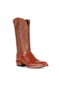 Allens Brand - Adam Full Quill Ostrich - Round Toe - Brandy - MAL-2005-OS8 RW