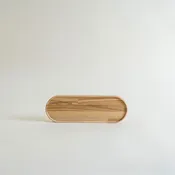 10" Hasami Porcelain Ash Wooden Oval Tray