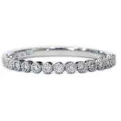 Arden Vintage-Inspired Diamond Wedding Band