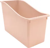 BLUSH PLASTIC BOOK BIN - 20460