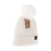 C.C. Cheveux Pearl Embellished Beanie Hat