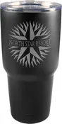 30 oz. Black Coated Stainless Steel Polar Camel Tumbler