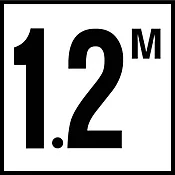6 Inch (in) x 6 Inch (in) Depth Marker 1.2M Ceramic Smooth
