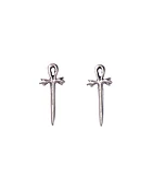 LITTLE ANKH DAGGER STUD EARRINGS