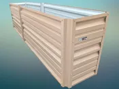 34″ Double Tall Extended Length Metal Planter Box