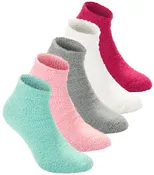 10-Pack Fluffy Colorful Bed Socks - One Size (Women's Size 6-11)