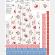 Americana - Apron Light Cream Canvas Digitally Printed Panel