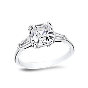 Asscher Cut 2.0 Ct. 14K Ring