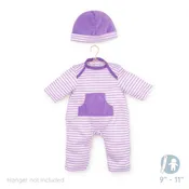 Berenguer Boutique ® FASHION Clothing for 9"-11" Dolls - Purple Stripes 2 Piece