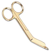 4.5"Gold Plated Bandage Scissor