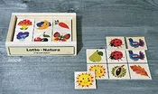 Atelier Fischer Wooden Nature Lotto Game in Wooden Box (24 Tiles / 4 Wooden Playing Boards)