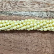1-03-29301 - Czech Fire Polish Beads, Powdery Pastel Yellow, 3mm | Strand