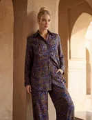 Eliana 'Paisley Sketch' LS Tunic Shirt