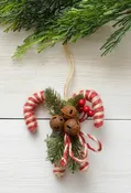 Twine Candy Cane Ornament