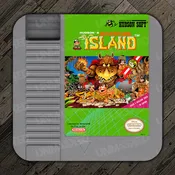 Adventure Island NES Drink Coaster
