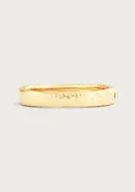 Anabel Aram Farrier Wide Hinged Bangle - Gold
