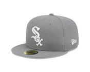 Chicago White Sox New Era 59-Fifty 5950 Stone Gray White Fitted Cap