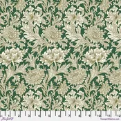Free Spirit PWWM013 The Oxford Holiday Collection – Chrysanthemum Toile – Forest