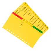 11-Hole Divider Tab Set - 23 Tabs
