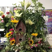 Bird house planter