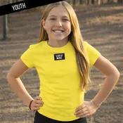 Lulu Mac Youth Kids Baby Doll Top in Neon Yellow