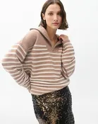 Raven Wool-Cashmere Half-Zip Sweater