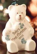 Belleek Ornament - Babys First Christmas - 2008