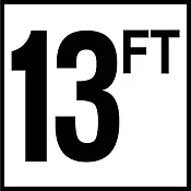 6 Inch (in) x 6 Inch (in) Depth Marker 13FT Ceramic Smooth