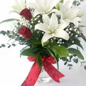 Crimson Grace Lily Bouquet
