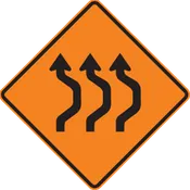 Double Reverse Curve (3 Lanes) Right (RUS)