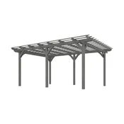 [09X12FT] Premium Outdoor Wooden Grape Trellis Pergola (SAK18579)