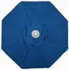 9 Foot Market Umbrella Pacific Blue Sunbrella Fabric (737) Java Pole (737AB23)