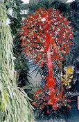 All Red Rose Standing Wreath