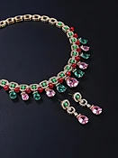 Radiant Cubic Zirconia Necklace &amp;amp; Earrings Set