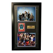 Journey Band Signed 8x10 Photo Framed JSA COA W/ Tour Pass Schon Smith Valory +2
