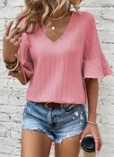 Pink bell sleeve (s217)