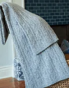 100% Cashmere Cozy Cable Throw 50"x70"