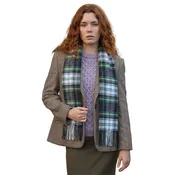 100% Irish Wool Scarf - Dress Gordon Tartan Plaid, 12" x 60", Made in Ireland