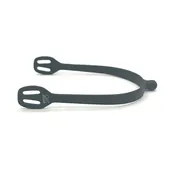 AJR Sport Matte Black Round End Spurs
