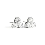 3-Stone Diamond Stud Earrings — Salvatore & Co.