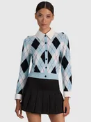Alice + Olivia Dollie Argyle Cardigan