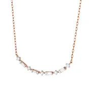 10K Rose Gold Diamond Necklace