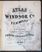 1869 Atlas of Windsor Co., Vermont from Actual Surveys