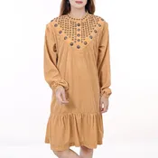 American Darling 100% Cotton Denim Women's Shirt Jacket Dress Ladies Girl Top