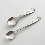 Personalized Heirloom Baby Spoon - Bunny