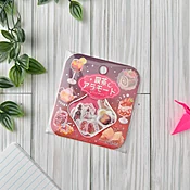 BGM Planner Sticker Flakes - Coffee a la mode - Akaneiro Sunset