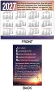 2027 Calendar Card: Jesus