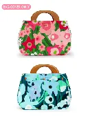 BAG COVER Daffodils Pink and Green & Garden Oasis Blue