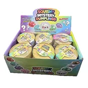 Amazing Glittered Dumpling Squeeze Toys in Plastic Steamer Pot Blind Box Asst-Set of 12