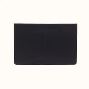 Vida Large Laptop Sleeve in Micro Pebbled Leather - Black